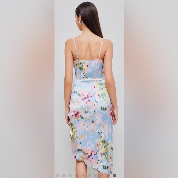 Cider Multicolor Floral slip Dress NWT large - Picture 2 of 9